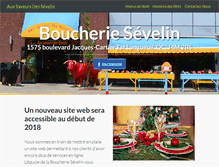 Tablet Screenshot of boucheriesevelin.com